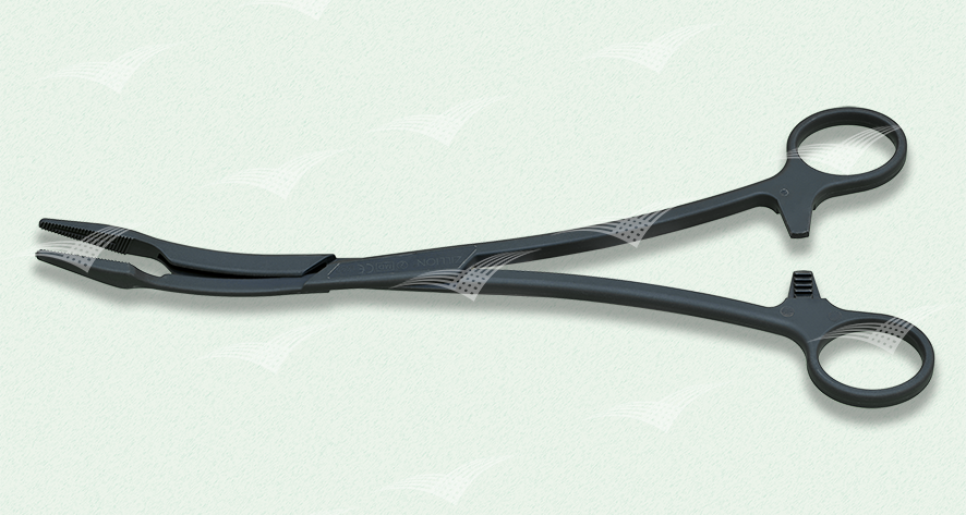 S-900230, Tupferzange, gebogen, Länge 26.5 cm